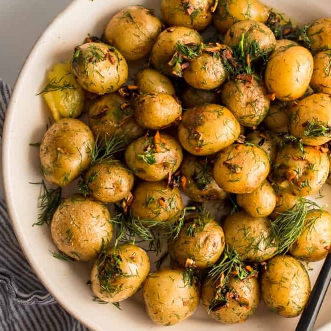 Garlic Butter Baby Potatoes